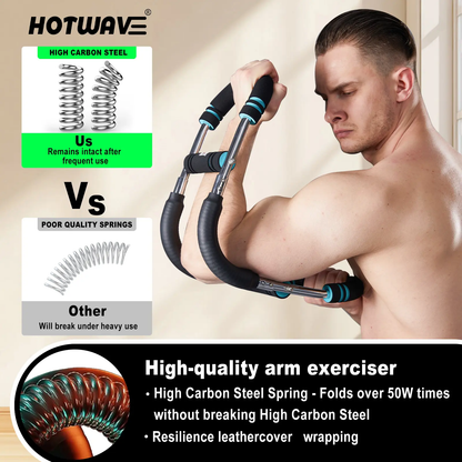 HOTWAVE Arm Trainer, Adjustable Chest Workout Equipment, Arm Trainer for Men, Chest Trainer for Men, Shoulder Muscle Training, Portable Spring Resistance Home Fitness Equipment Summerwins Summerwins
